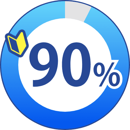 90%