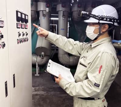 設備点検の様子