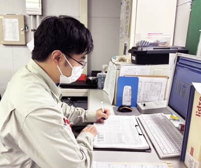 設備点検の様子