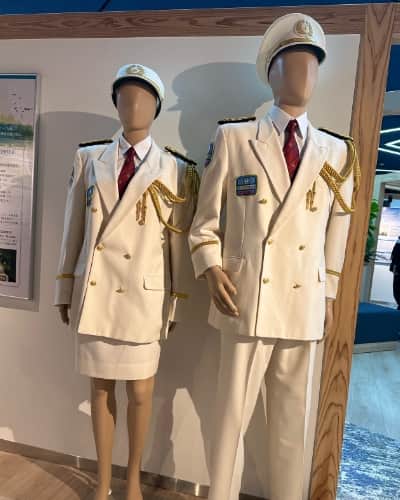 ミュージアムにある制服展示